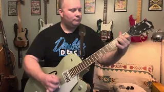Johnny Burnette Tear it up guitar cover Gretsch G5420T with TV Jones classic pickups demo.