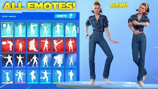 ELEVEN SKIN Showcase with All Fortnite Dances & Emotes! (Fortnite Stranger Things Skin)