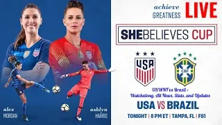 USWNT VS BRAZIL WATCHALONG LIVESTREAM ● UPDATES, STATS, ALL INFO ● SHEBELIEVES CUP FINALE ● 3/5/2019