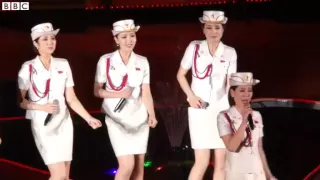 Kim Jong un's Moranbong band perform at Congress finale   BBC News