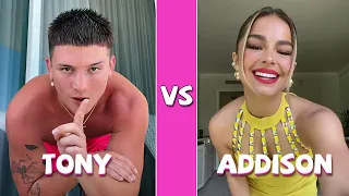 Tony Lopez Vs Addison Rae TikTok Dance Compilation