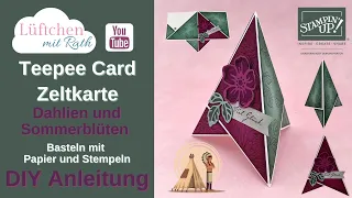 Zeltkarte - Teepee Fun Fold Card - Anleitung