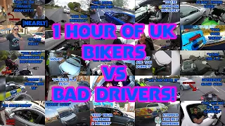 (Nearly) 1 Hour of UK Bikers vs Stupid, Angry People and Bad Drivers