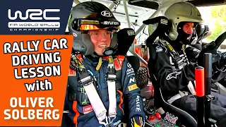 How to Drive a Rally Car with Oliver Solberg in his Hyundai i20 N Rally2 Car