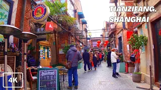 Walking Tour in Tianzifang, Shanghai | The Most Charming Neighborhood | Shanghai Winter Walk 2023