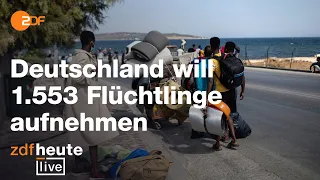 Deutschland will weitere 1553 Flüchtlinge aufnehmen | ZDFheute live
