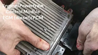 2008-09 Jeep Grand Cherokee 3.0 CRD Diesel Engine Control Module ECM PCM Removal