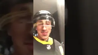 Brad Marchand grabs phone from fan 😎🤣