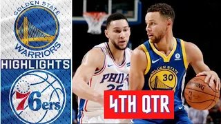 Golden State Warriors vs Philadelphia 76ers Highlights 4th QTR | NBA Highlights | November 24, 2021