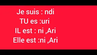 kwiga igifaransa 8 : isomo rya 1 ryo gutondagura inshinga. être au présent .by smartness mahwi tv.