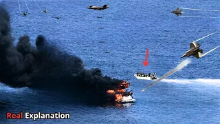 Insane Action of U.S. F-35 Fighter Jet Pilot Attacking Rebel Warship in the Red Sea