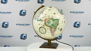 Carlyle Globe 12-inch Diameter Desktop Globe with Raised Relief & Illumination | Ultimate Globes