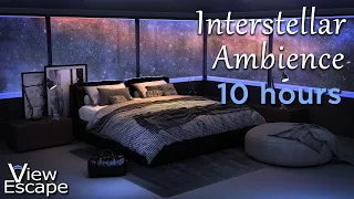 Interstellar Sleeping Quarters | Deep Bass White Noise | Relaxing Sounds of Space Flight | 10 HOURS