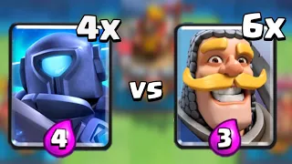 4x Mini Pekka vs 6x Knight - Clash Royale