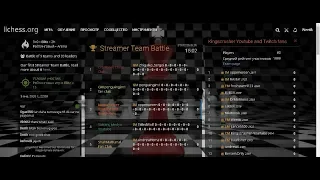 [RU] Командный турнир-Streamer Team Battle на lichess.org