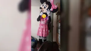 Minnie Mouse Mascot Unboxing and Put On My Mascot