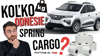 Dacia Spring Cargo vs 100 kg TOALEŤÁKU?