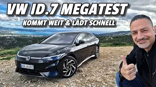 VW ID.7 Megatest inkl. Nachttest! Reale Reichweite Verbrauch Ladezeit Software