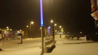 #StormDarcy, blizzard conditions on sea front in Great Yarmouth 8/2/2021