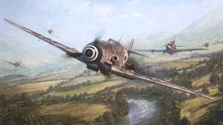 Дуэль в СБ.  BF 109 K4 против P 47M Thunderbolt.