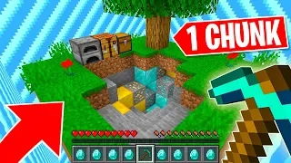 MINECRAFT pero SOLO EXISTE UN CHUNK 😍😱 MINECRAFT es ALEATORIO