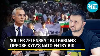 NATO Nation Erupts Against 'Killer Zelensky'; Big Protest in Bulgaria Amid Vilnius Summit