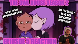 The Owl House Season 2 Episode 5 "Through the Looking Glass Ruins" (REACTION) THE LUMITY KISS