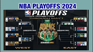 NBA PLAYOFFS STANDINGS TODAY as of May 2, 2024 | CELTICS ADVANCE TO SEMIFINALS