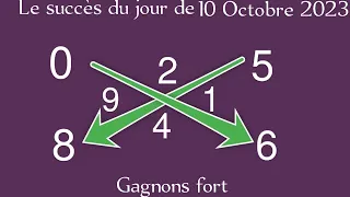 LA CROIX DU JOUR DE 10 OCTOBRE 2023 et LE CALCUL DES PIONS FORT POUR GAGNER AU LOTTO