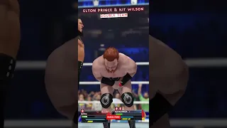 Kit Wilson & Elton Prince delivers their tag team move on Sheamus | #wwe2k23