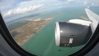 Starlux Airlines A330-900neo JX732 Takeoff from Singapore Changi Rwy 02R