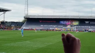 Ollie Palmer goal Wrexham vs Solihull Moors 15th April 2022 and our largest attendance - 9900 fans.