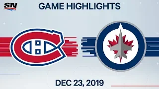 NHL Highlights | Canadiens at Jets, Dec 23, 2019