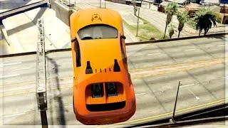 GTA 5 Funny Moments - Insanely Big Ramps - (GTA V Online Stunts & Games)