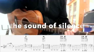 "The sound of silence" ( tablature fingerstyle ) jaimelaguitare.fr