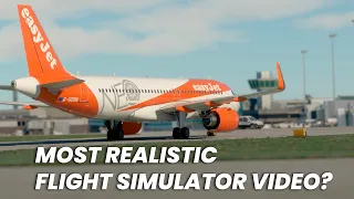 The Most Realistic Flight Simulator Video? Landing at Manchester EGCC