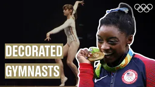 10 most medalled female gymnasts ever!🤸🏻‍♀️