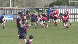 Wicklow v Skerries U18 Rugby Semi Final (League). March 2024 1st half