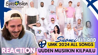 🇫🇮 UMK 2024 Reaction All Songs & My Top 7 (SUBTITLED) | Finland Eurovision 2024