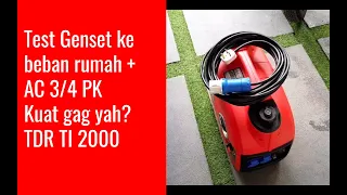 🔴 The mini generator, not noisy, it can cover the load of a 2-storey house and AC 3/4 PK TDR TI 2000