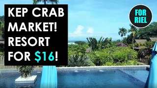 Kep crab market: Is this the freshest seafood in Cambodia? Resort stay for $16 including breakfast!