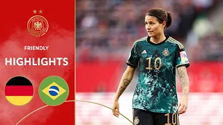 Marozsan-Farewell with narrow defeat | Germany vs. Brazil | Highlights | Women's Friendly