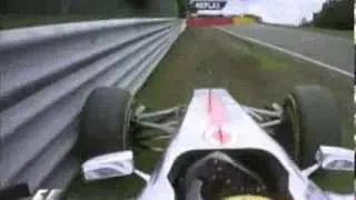 F1 2011 - Lewis Hamilton crash at Spa [OnBoard][HD]