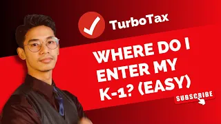 Where to Enter K-1 in Turbo Tax !