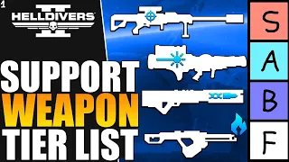 Ranking All Support Weapons after 900 hours in Helldivers 2 Tier List