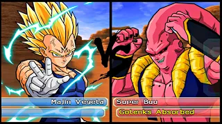 Dragon Ball Z: Budokai Tenkaichi 3 - MAJIN VEGETA vs. SUPER BUU (Gotenks Absorbed)  [Requested] #dbz