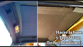 Tips Hacer La base en Carton Y Tapizar el Techo de un  EL CAMINO