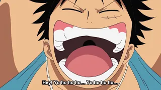 Luffy singing Bink’s Sake