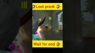 Loot prank in L shaped house_joy || Free Fire funny moments 118 #shorts