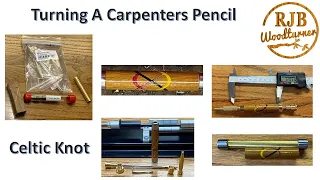 Turning A Carpenters Pencil - The Blank Was To Short